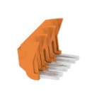 WEIDMULLER - Morsetto innestato arancione 30A, 3 poli, passo 8.10mm, isolato, larghezza 24.1mm SCCB TTB 6/3.