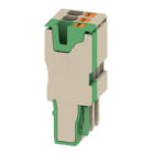 WEIDMULLER - Connettore PUSH IN beige verde 2.5 mm² 24 A 800 V Numero di collegamenti 3 V-0 Wemid Numero di poli 3 Larghezza 15.3 mm Posi APG 2.5/3-2BG-GN.