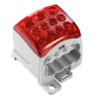 WEIDMULLER - Morsetto ripartitore di potenziale, collegamento a vite, rosso, 270 A, 1000 V, numero di piani: 1, piastra di montaggio, TS 35, V-0, Wemid WPD 107 1X95/2X35+8X25 RD.