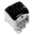 WEIDMULLER - Morsetto ripartitore di potenziale, collegamento a vite, nero, 270 A, 1000 V, numero di piani: 1, piastra di montaggio TS 35, V-0, Wemid WPD 107 1X95/2X35+8X25 BK.