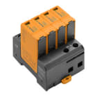 WEIDMULLER - Scaricatore di sovratensioni senza contatto di segnalazione remota, senza dispersione di corrente, tipo I+II. VPU AC I 4 275/25 LCF S
