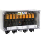 WEIDMULLER - Scatola generatore 1000 V 4 MPP 2 ingressi 1 uscita per MPP, sovratensioni I/II, WM4C. PVN DC 2I 1O 4MPP SPD1R WM4 11