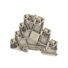 WEIDMULLER - Morsetto di collegamento motore (multilivello) PUSH IN Beige scuro 2.5 mm² 22 A 800 V Numero di collegamenti: 7 Numero di piani: 4 V-0 Wemid AMC 2.5 800V DL.