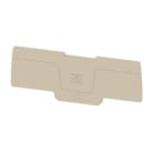 WEIDMULLER - Piastra terminale 82.1 mm x 2.1 mm beige scuro SEP 4C 2.5