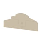 WEIDMULLER - Piastre terminali beige scuro, posizione verticale 109 mm, larghezza 2.1 mm, V-0, Wemid AEP TTB 6 PG.