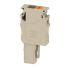 WEIDMULLER - Connettore PUSH IN Beige scuro 6 mm² 30 A 500 V V-0 Wemid Numero di poli: 1 Larghezza: 8.1 mm Posizione verticale: 24.3 mm APG 6/1.