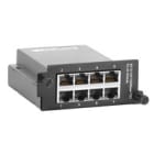 WEIDMULLER - Modulo interfaccia multimediale con Fast/Gigabit Ethernet e 8x RJ45, codice IE-SWM-SL08-8GT.