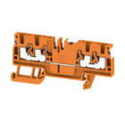 WEIDMULLER - Morsettiera passante arancione PUSH IN 800V, Numero di piani: 1 A4C 2.5 DL OR.