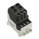 WEIDMULLER - Morsetto ripartitore di potenziale nero 25 mm² 101 A 1000 V Numero di piani: 1 V-0 Wemid WPD 100 2X25/6X10 BK.