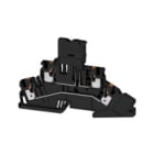 WEIDMULLER - Morsetto componibile portafusibile PUSH IN nero 4 mm² 6.3 A 70 V Numero di collegamenti 4 Numero di piani 2 TS 35 V-0 Wemid G-Si 5 x 20 A2T 4 FS-FT 30-70V BK.