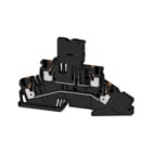 WEIDMULLER - Morsetto componibile portafusibile PUSH IN nero 4 mm² 6.3 A 70 V Numero di collegamenti 4 Numero di piani 2 TS 35 V-0 Wemid G-Si 5 x 20 A2T 4 FS-FT 30-70V BK.