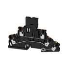 WEIDMULLER - Morsetto componibile portafusibile PUSH IN nero 4 mm² 6.3 A 70 V Numero di collegamenti 5 Numero di piani 3 TS 35 V-0 Wemid G-Si 5 x 20 A2T 4 FS-FT-PE 30-70V BK.
