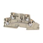 WEIDMULLER - Morsetto sezionatore di prova PUSH IN Beige scuro 4 mm² 32 A 250 V Numero di collegamenti 4 Numero di piani 2 TS 35 V-0 Wemid A2T 4 DT-FT W/O DTLV.
