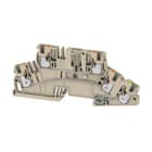 WEIDMULLER - Morsetto sezionatore di prova PUSH IN Beige scuro 4 mm² 32 A 250 V Numero di collegamenti 5 Numero di piani 3 TS 35 V-0 Wemid A2T 4 DT-FT-PE W/O DTLV.