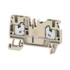 WEIDMULLER - Morsettiera passante SNAP IN Beige scuro 2.5 mm² 24 A 800 V Numero di collegamenti: 2 Numero di piani: 1 TS 35 V-0 Wemid 130 °C S2C 2.5 DL