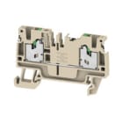 WEIDMULLER - Morsettiera passante SNAP IN Beige scuro 2.5 mm² 24 A 800 V Numero di collegamenti: 2 Numero di piani: 1 TS 35 V-0 Wemid 130 °C S2C 2.5 DL