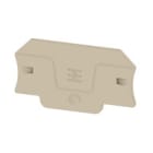 WEIDMULLER - Piastra terminale 58 mm x 2.1 mm Beige scuro, ALEP 2C 4