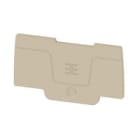 WEIDMULLER - Piastra terminale per morsetti, Beige scuro, Posizione verticale: 60.3 mm, Larghezza: 2 mm, V-0, Wemid, bloccabile: Sì