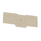 WEIDMULLER - Piastra terminale 2 mm beige scuro SEP 4C 4