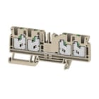 WEIDMULLER - Morsettiera passante SNAP IN Beige scuro 4 mm² 32 A 1000 V Numero di collegamenti: 4 Numero di piani: 1 TS 35 V-0 Wemid 130 °C S4C 4.