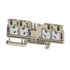 WEIDMULLER - Morsettiera passante SNAP IN Beige scuro 4 mm² 32 A 1000 V Numero di collegamenti: 4 Numero di piani: 1 TS 35 V-0 Wemid 130 °C S4C 4.