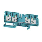 WEIDMULLER - Morsettiera passante SNAP IN blu 4 mm² 32 A 1000 V Numero di collegamenti 4 Numero di piani 1 TS 35 V-0 Wemid 130 °C S4C 4 BL.