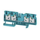WEIDMULLER - Morsettiera passante SNAP IN blu 4 mm² 32 A 1000 V Numero di collegamenti 4 Numero di piani 1 TS 35 V-0 Wemid 130 °C S4C 4 BL.