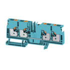 WEIDMULLER - Morsettiera passante PUSH IN blu 6 mm² 41 A 800 V Numero di collegamenti 4 Numero di piani 1 TS 35 V-0 Wemid 130 °C A4C 6 DL BL.