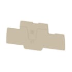 WEIDMULLER - Piastra terminale per morsetti, Beige scuro, Posizione verticale: 94.48 mm, Larghezza: 2.1 mm, V-0, Wemid, bloccabile: Sì