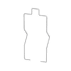 WEIDMULLER - Clip bloccaggio D-SERIES DRI metallo SDI LM.
