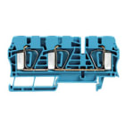 WEIDMULLER - Morsettiera passante molla autobloccante blu 6 mm² 41 A 800 V 3 collegamenti 1 piano TS 35 V-0 Wemid 120 °C ZDU 6/3AN BL.