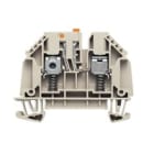 WEIDMULLER - Morsetto sezionatore di prova, collegamento a vite, beige scuro, 4 mm², 32 A, 630 V, numero di collegamenti: 2, numero di piani: 1, TS 35, V-0, Wemid WTR 4 SL.