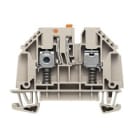 WEIDMULLER - Morsetto sezionatore di prova, collegamento a vite, beige scuro, 4 mm², 32 A, 500 V, numero di collegamenti: 2, numero di piani: 1, TS 35, V-0, Wemid WTR 4 STB SL.