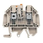 WEIDMULLER - Morsetto sezionatore di prova, collegamento a vite, beige scuro, 4 mm², 32 A, 630 V, numero di collegamenti: 2, numero di piani: 1, TS 32, TS 35, V-0, WTR4 SL/EN.