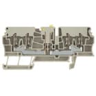 WEIDMULLER - Morsetto sezionatore di prova ZTR 2.5/4AN, molla autobloccante beige scuro per 2.5 mm², 16 A, 400 V su TS 35 con V-0, Wemi. 4 collegamenti su 1 piano.