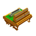 WEIDMULLER - Modulo d'interfaccia con morsetto, connettore D-sub a norma IEC 60807 / DIN 41652, maschio 37 poli, LL2N 5,08 mm, RS SD37S UNC 4.40 LP2N.