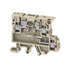 WEIDMULLER - Morsetto componibile portafusibile, collegamento a vite, beige/giallo, 4 mm², 6.3 A, 230 V, numero di collegamenti: 3, numero di piani: 2, TS 35, TS KDKS1/EN LD 230VAC.