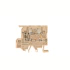 WEIDMULLER - Morsetto componibile portafusibile, collegamento a vite, beige/giallo, 4 mm², 6.3 A, 24 V, numero di collegamenti: 3, numero di piani: 2, TS 35, TS KDKS1/EN LD 24 VAC.