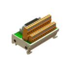 WEIDMULLER - Modulo d'interfaccia con morsetto, connettore, Connettori D-sub, a norma IEC 60807 / DIN 41652, Connettore femmina 25 poli, LPK 2H 5.08mm, Collegament