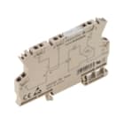 WEIDMULLER - Modulo a relè 24VUC LED verde Raddrizzatore 1 Contatto di scambio 250VAC 6A Molla autobloccante Tasto di prova disponibile MCZ R 24VUC.