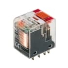 WEIDMULLER - Minirelè industriale, 230V AC, LED rosso, 4 Contatto di scambio (AgNi), 240V AC, 6A, Tasto di prova disponibile: Sì RCM570T30.