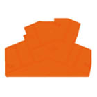 WEIDMULLER - Piastra terminale 77.81mm x 2mm arancione ZDK 4-2 OR.