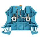 WEIDMULLER - Morsetto sezionatore di prova, collegamento a vite, blu, 2.5 mm², 24 A, 800 V, numero di collegamenti: 2, numero di piani: 1, TS 35, V-0, Wemid WTR 2.5 STB2.3 BL.