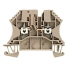 WEIDMULLER - Morsetto sezionatore di prova WTR 2.5/O.TNHE STB2.3, collegamento a vite beige scuro per 2.5 mm², 24 A, 500 V su TS 35 con V-0, Wemi.
