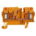 WEIDMULLER - Morsetto sezionatore di prova arancione, molla autobloccante, 2.5 mm², 20 A, 500 V, 2 collegamenti, 1 piano, TS 35, V-0, Wemid ZTR 2.5 OR.