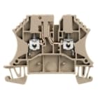 WEIDMULLER - Morsetto sezionatore di prova, collegamento a vite, beige scuro, 2.5 mm², 24 A, 500 V, numero di collegamenti: 2, numero di piani: 1, TS 35, V-0, WTR 2.5/O.TNHE, Wemi.