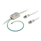 WEIDMULLER - Scaricatore di sovratensioni (Reti dati/tecnologia MCR), Protezione contro sovratensioni per circuiti di misura, comando e regolazione analogico, JPOVP RJ45 CAT6 IP20.
