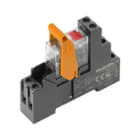 WEIDMULLER - Modulo a relè 230VAC con LED rosso, 1 Contatto di scambio (AgNi), 250VAC 16A, Collegamento a vite, Tasto di prova disponibile: Sì - RCIKIT 230VAC 1CO LD/PB.