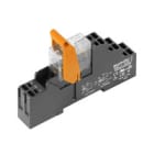 WEIDMULLER - Modulo a relè 24V DC LED verde Diodo a corsa libera 1 Contatto di scambio 250V AC 16A PUSH IN Tasto di prova disponibile No RCIKITP 24VDC 1CO LD.