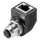 WEIDMULLER - Adattatore per spina IP67, Collegamento RJ45 90° IE-M12-ADAP A.